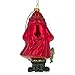 Angler Santa with Catch of The Day Glass Christmas Ornament