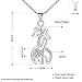 Godyce Giraffe Pendant Necklace Sterling Silver Plated for Women Crystal Jewelry Gift
