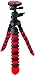 Xit XT12FLXTR 12-Inch Flexible Tripod with Flexible, Wrapable Legs, Quick Release Plate and Bubble Level (Red/Black)