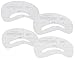 Reusable Professional Set of Eye Brows/Eyebrows Shaping Stencils/Grooming Templates In 4 Different Shapes By VAGA