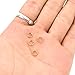 WSSROGY 4 Pack Yellow Gold Split Ring 6.2mm - Gold Wire Connector Charm Carrier for Jewelry Making and Repairs