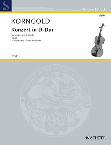 Concerto in D Major OP35 Violin and Piano German and English