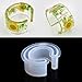 Misright C Font Silicone Mold Open Cuff Silicone Mold Jewelry Making Bracelet Bangle Mould for Resin Flower DIY