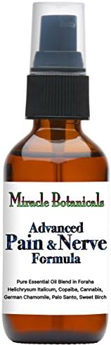 Miracle Botanicals Advanced Pain and Nerve Formula - Essential Oil Blend in Foraha - Therapeutic Grade (2OZ)