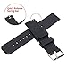 CIVO Quick Release Silicone Watch Bands Soft Rubber Watch Strap Smart Watch Band Stainless Steel Buckle 18mm 20mm 22mm (Black, 22mm)
