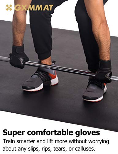 Gxmmat Workout Gloves, Full Palm Protection & Extra Grip, Premium Weight Lifting Glove for Gym, Training, Exercise, MMA, Biking, Cycling, Rowing (Men & Women)