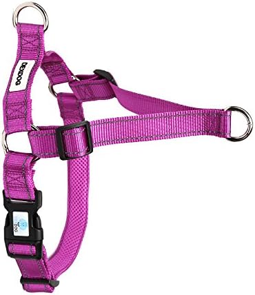 DEXDOG EZTrainer No Pull Front Attachment Clip Dog Harness for Training Running Comfort (Large, Purple)