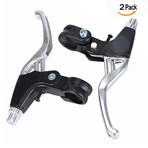 OFKPO One Pair Aluminum Alloy Protevtive Bicycle Brake Handle, Bicycle Brake Lever for Mountain Bike