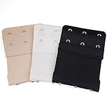 Yaheetech 3pcs Ladies Bra Extension Strap Extender (2x3 Hooks)