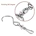 SINGARE Swivel Clip Hanging Hooks Stainless Steel for Hanging Wind Spinners Wind Chimes Crystal Twisters Party Supply-12 Pack (Swivel Hooks)
