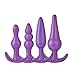 4-Pack Silicon Massager Relaxing Toy (Purple)