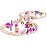 Bigjigs Rail Wooden Fairy Figure of Eight Train Set - 40 Play Pieces