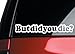 But Did You Die? car Window Decal Sticker (2 Pack)