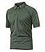 CRYSULLY Men's Military Short Sleeve Shirt Cargo Tactical Pullover Outdoor T-Shirt Army Combat Polo Shirts