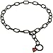 Herm Sprenger Black Stainless Steel Medium Sized Link Chain Collar - 3.0 mm x 22 inches