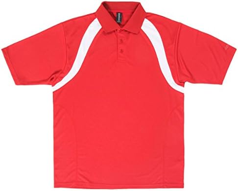 Reebok Athletic Polo - Red/White - X-Large