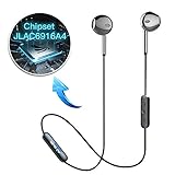 Bluetooth Earphones Sports Wireless Headphones HiFi Stereo Sound Bluetooth V4.2 in-Ear IPX6 Sweatproof Noise Canceling Headsets with Microphone Volume/Music Adjustable for Cell Phones Tablet PC
