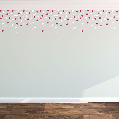 Confetti Polka Dots Wall Decal Stickers 3 color set - 2 inch dots - WB047