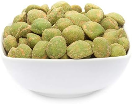 CrackersCompany 'Wasabi Ravioli II' (1 x 350g Zip Bag) Peanut with a Crispy hot Wasabi Coating and an Extra Touch of Wasabi Powder, Crisply Baked Cheese Chips with Chili Flavour