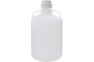 LABINVO 20L Round Carboy, PP Materia, Molded Graduation, with Integrated Shoulder Lifting Handle, IN-CAB20
