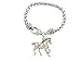 Galloping Horse Clear Crystals Fashion Lobster Claw Bracelet Jewelry
