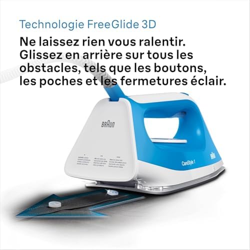 CareStyle 1 - Centrale Vapeur Compacte avec Double Steam, Semelle Super Ceramic FreeGlide 3D, Réservoir 1,5L, Repassage Rapide et Sûr, Bleu (IS1012BL)