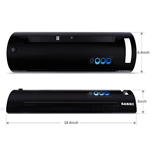A6/A4/A3 Thermal Laminator, Laminating Machine with Two Roller System, Jam-Release Switch and Automatic Shut off Function, Fast Warm-up, Quick Laminating Speed, for Home, Office and School