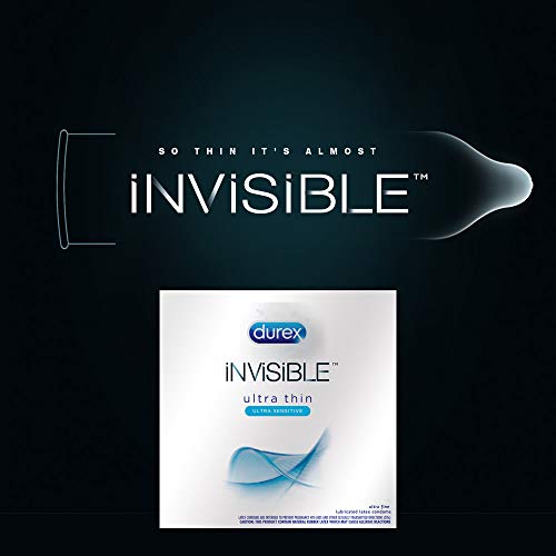 durex invisible ultra thin ultra sensitive lubricated latex condoms Durex Intensity Condoms 25-Pack – Ultra Thin, Latex-Free, Regular Fit With  Better Heat Transfer (56mm) Durex Thinnest Condom Yet