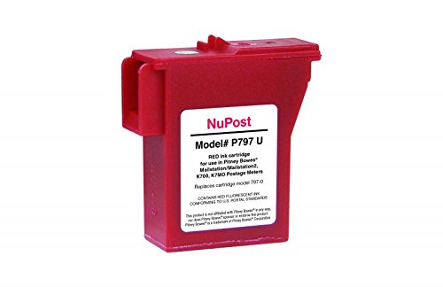 BLOCK AND COMPANY INC Remanufactured Postage Meter Red Ink Cartridge for Pitney Bowes 797 0