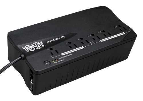 Tripp Lite INTERNET350SER 350VA 180W UPS Desktop Battery Back Up Compact 120V DB9 RJ11 PC, 6 Outlets