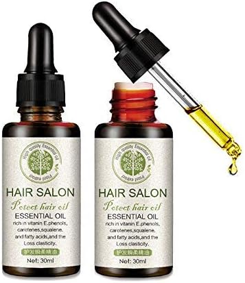 30ML Hair Salon Essential Oil, Hair Mask Hair Care Premium Treatment Hair Salon Oil- For Beautiful Hair & Healthier Scalp Soft and Light Care for Damaged Hair
