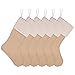 Sumind 6 Packs Burlap Christmas Stockings for Christmas Decorations or DIY (Flaxen)