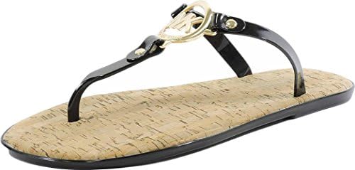 michael kors black jelly thong sandals
