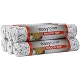 Duck Smooth Top EasyLiner, 12-inch x 10 Feet, x 6 Rolls, Grey Damask
