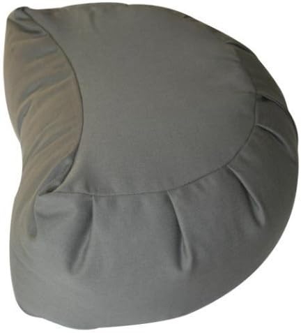 Buckwheat Crescent Zafu Meditation Cushion, Olive