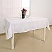 Deconovo White Tablecloths Solid Water Resistant Table Cloth Faux Linen Tablecloth Rectangle Tablecloth for Dining Room Table 54W x 72L Inch White