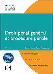 Droit Penal General Et Procedure Penale 21e Ed Integral Concours French Edition Bouloc Bernard Matsopoulou Haritini 9782247178476 Amazon Com Books