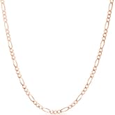 Verona Jewelers Womens 1.5MM Figaro Chain Necklace In Sterling Silver, Figaro Link Chain For Pendants, Thin Dainty Necklace, 16-30