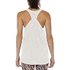 icyzone Damen Sport Tank Top Locker, Leicht Yoga Shirt, Jogging Fitness Tanktops Ärmellos Lässig Oberteile (L, Off White)