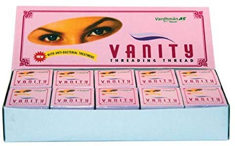 VARDHMAN 10 Spools x 300m Anti-Bacterial Cotton Yarn for Facial Hair Removal, Eyebrow Threading - UK
