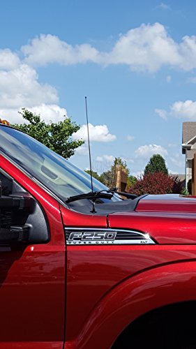 AntennaMastsRus - 2009-2018 Ford F-150 - 21" BLACK Custom Short Antenna Mast SPRING STEEL!!