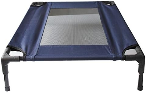 Vedem Pet Dog Breathable Elevated Steel Frame Portable Mesh Cot Bed