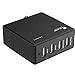 i-Blason 4 Port USB Travel Wall Charger Hub 34W with Smart Charge Technology for Apple iPhone 6, 6S, 6 Plus, iPad Air, Mini, iPod Touch, nano, most other phones and tablets (4 Ports)