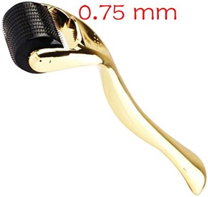 DNS Beauty Professional Grade Precision Rolling With Fast, Dramatic Results, Treating Acne Scars, Beauty Wand Skin Care Tool ,Dns-540 Pins (Gold-0.75 Mm)