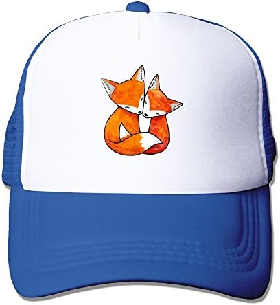 Vicop Fox Couple Love Trucker Cap Summer Mesh Hat With Adjustable Strap RoyalBlue