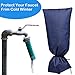 POKONBOY 2 Pack Large Outdoor Faucet Cover - Hose Bib / Freeze Pipe Faucet Socks Insulated for Winter Freeze Protection - 21.7 x 7.8 Inches Large Size