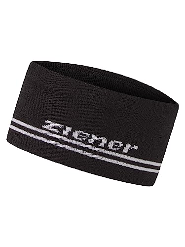Ziener Ilyasu Fascia per Capelli Foderata Lavorata a Maglia, Bianco e Nero, Taglia Unica Unisex-Adulto