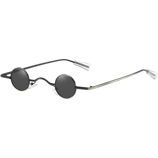 Retro Small Round Frame Sunglasses Black Sunglasses Amazon.com: SORVINO Retro Small Round Sunglasses for Men  main image 3