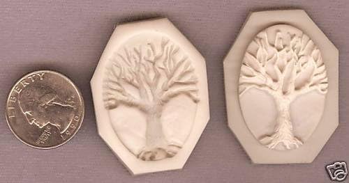 Tree of life 40x30mm Cameo Polymer Clay Push Mold