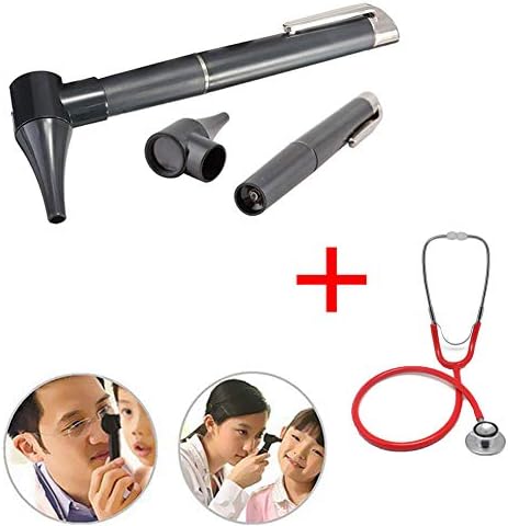 Mini Otoscope, Black USB Ear Otoscope Inspection Camera with 6 LED Lights, Handheld Ear Care Tool Set